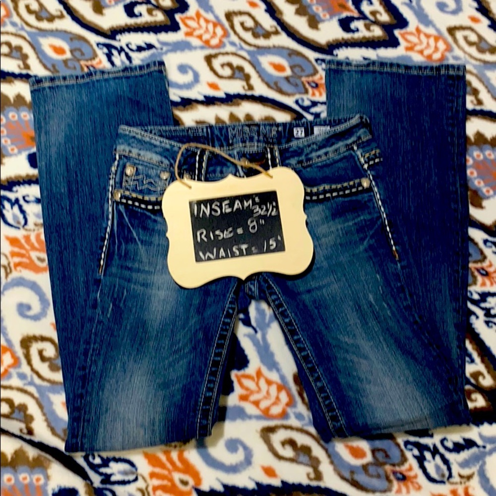 Miss Me pants. Womens size 27, Irene Boot cut.